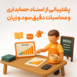 پشتیبانی از اسناد حسابداری ومحاسبات دقیق سود و زیان با نرم افزار حسابداری رستورانی زعفران تولید پژواک