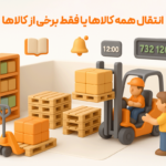 انتقال همه کالاها یا برخی از کالاها