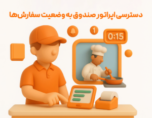 دسترسی اپراتور صندوق به وضعیت سفارش ها از مزایای استفاده از ویژگی افزودنی مدیریت سفارش توسط آشپزخانه در نرم افزار حسابداری رستورانی زعفران