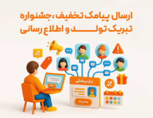 ارسال پیامک تخفیی، جشنواره، تبریک و اطلاع رسانی از مزایای استفاده از ویژگی پنل پیامک در نرم افزار حسابداری زعفران تولید شرکت پژواک