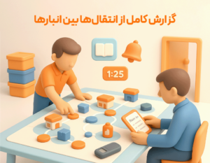 انتقال کالا بین انبارها در نرم افزار حسابداری رستورانی زعفران