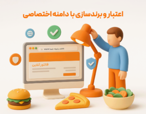 فاکتور آنلاین اختصاصی با استفاده از دامنه اختصاصی فاکتور پیامکی در نرم افزار مدیریت رستوران زعفران