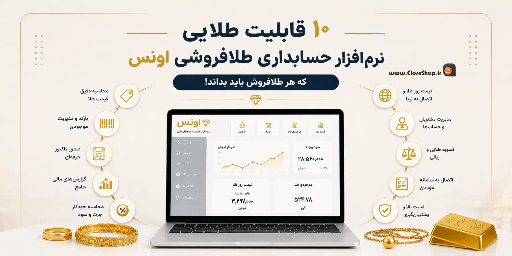 نرم افزار طلافروشی اونس
