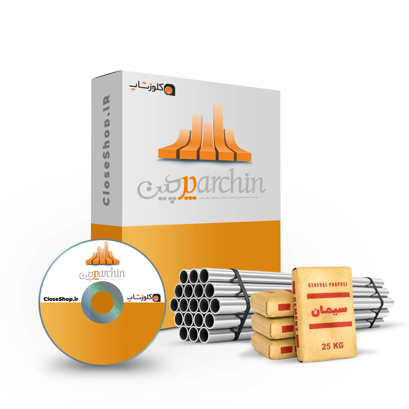 نرم افزار حسابداری پرچین ویژه فروشندگان مصالح ساختمانی تولید شرکت پژواک کلوزشاپ