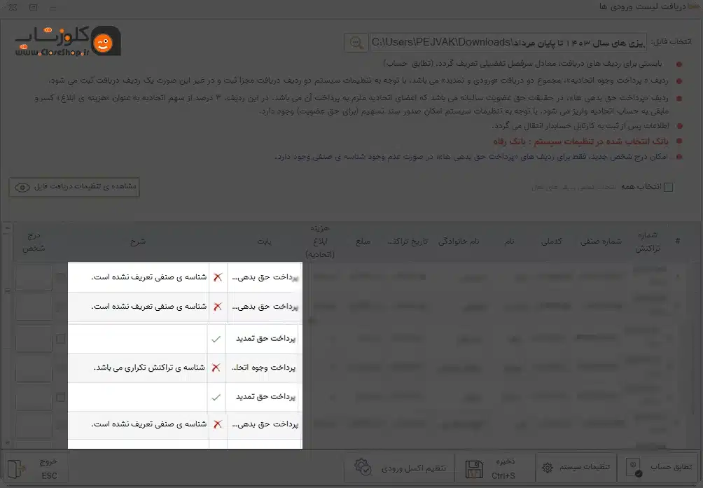آموزش کار با نرم افزار حسابداری سها، نرم افزار مدیریت اتحادیه و اتاق اصناف تولید گروه مهندسی نرم افزار پژواک