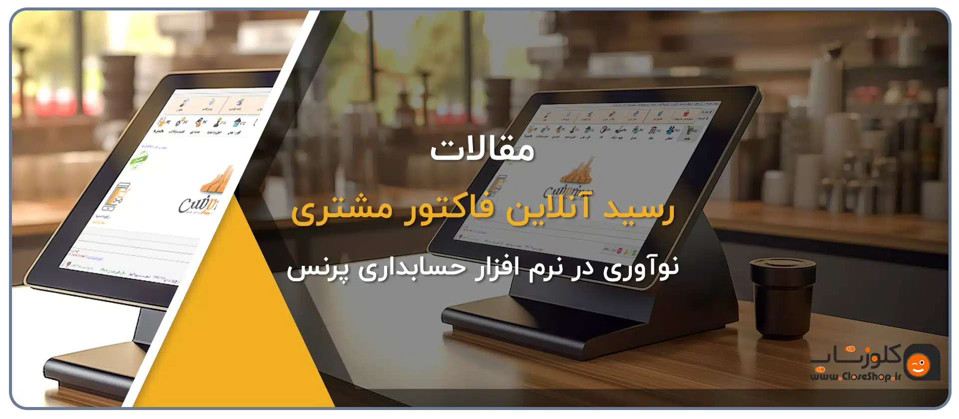 رسید آنلاین فاکتور مشتری در نرم افزار حسابداری پرنس